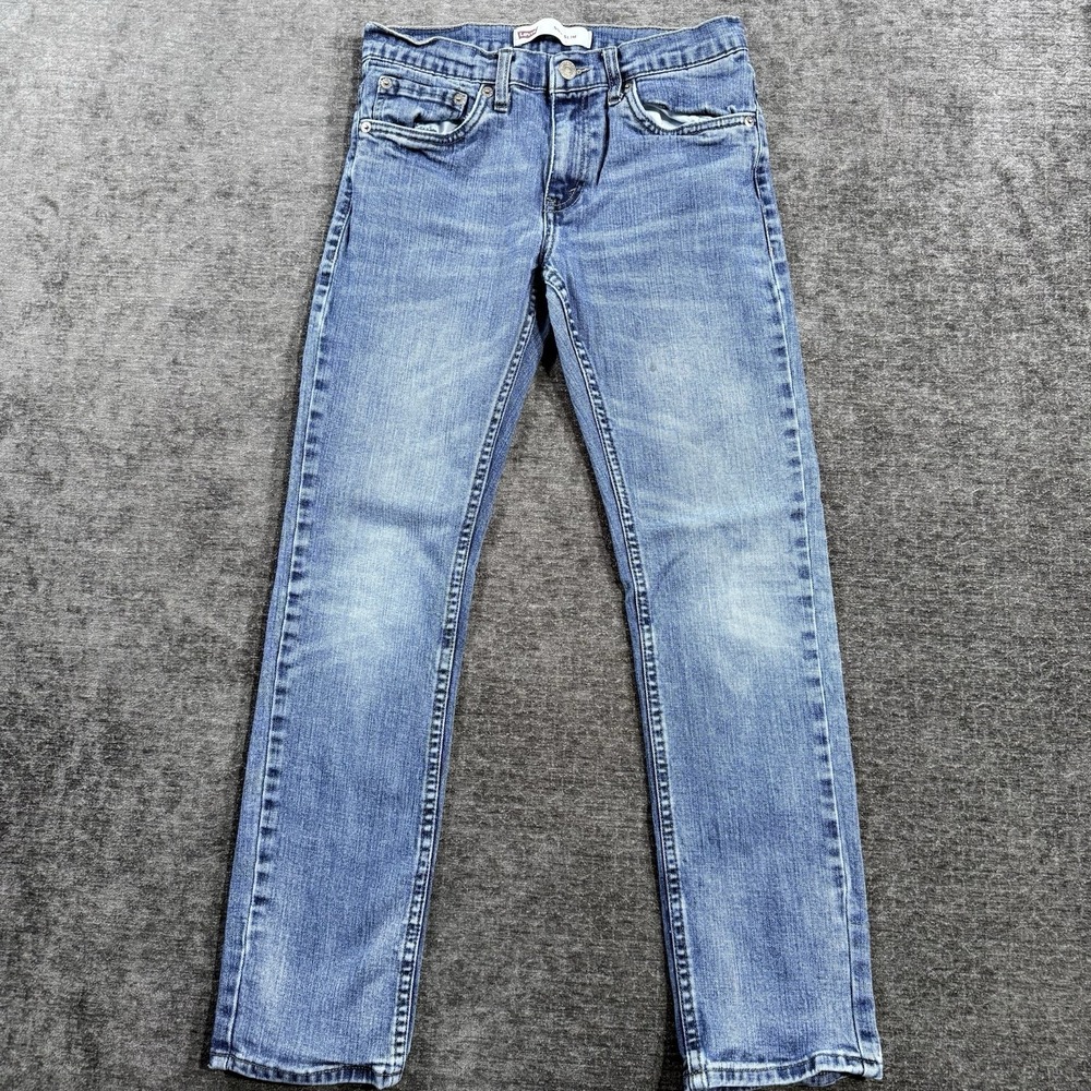 Levis 511 Jeans Boys Youth Slim Fit Blue Denim Size 16 Regular W28xL28 Cotton